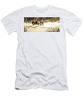 1 a Sleigh Is Pulled By Two Black Horses Steve Glass T-Shirt