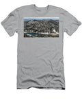 1 Reynolds Mountain and Beaver Lake in Asheville with Snow Aerial David Oppenheimer T-Shirt