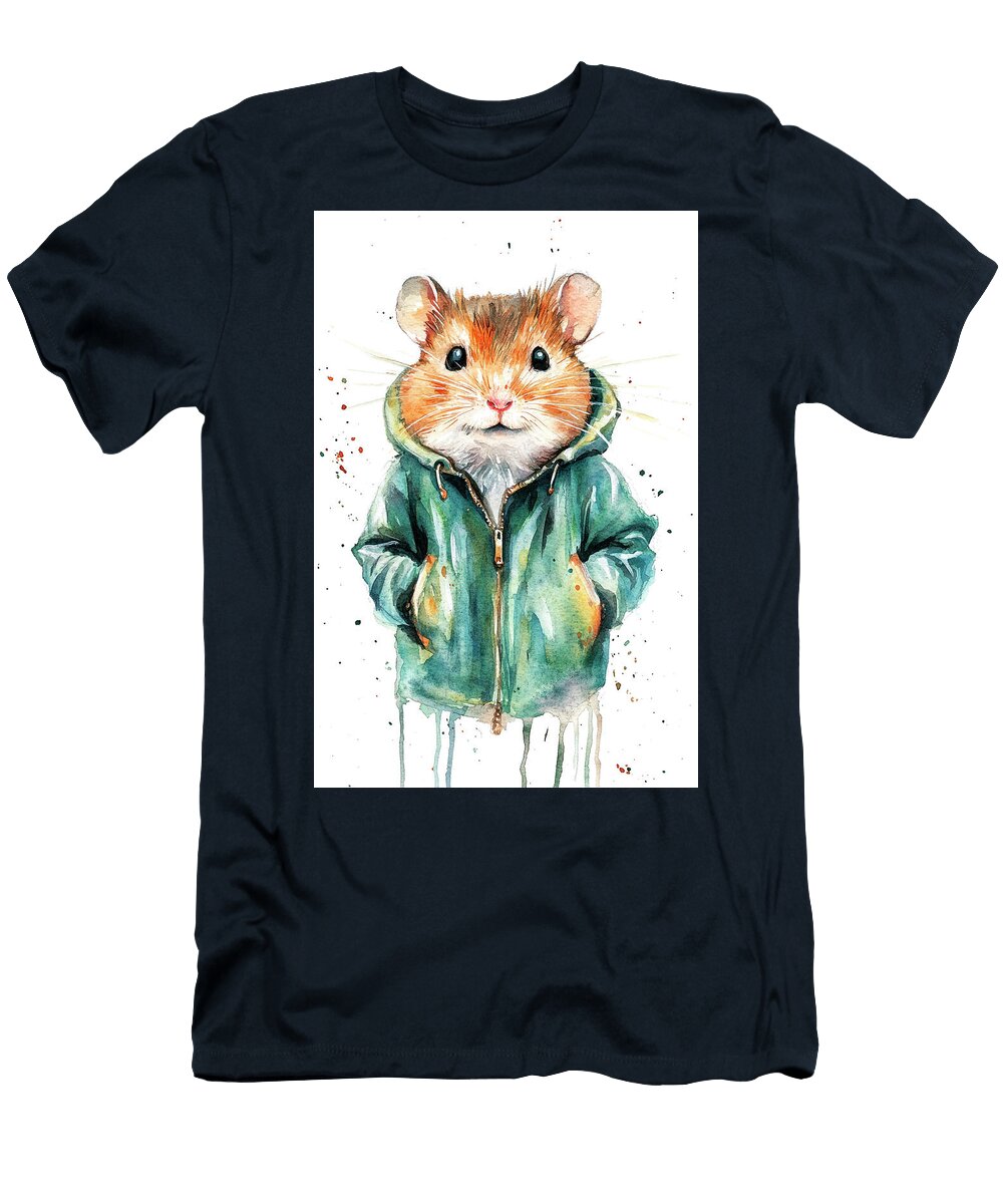 2 a Hamster Wearing a Tiny Jacket Lowell Harann T-Shirt