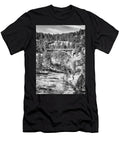 Beaver Creek Bridge Wind Cave National Park Black and White Susan Rissi Tregoning T-Shirt