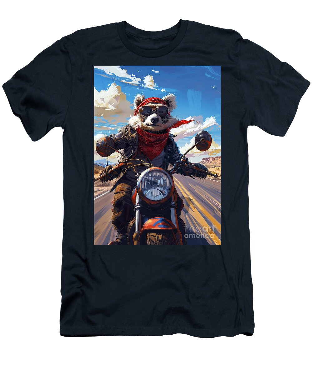 Beaver on Two Wheels Desert Expedition Rhys Jacobson T-Shirt