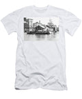 Boston Tea Party Ships and Museum Black and White Paul Velgos T-Shirt