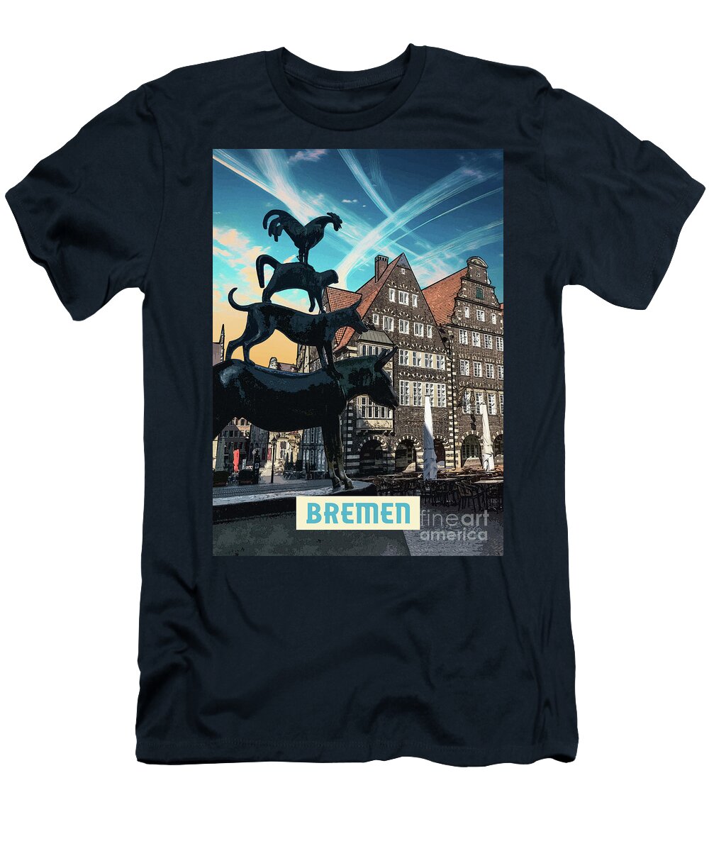 Bremen Poster Bo Kev T-Shirt