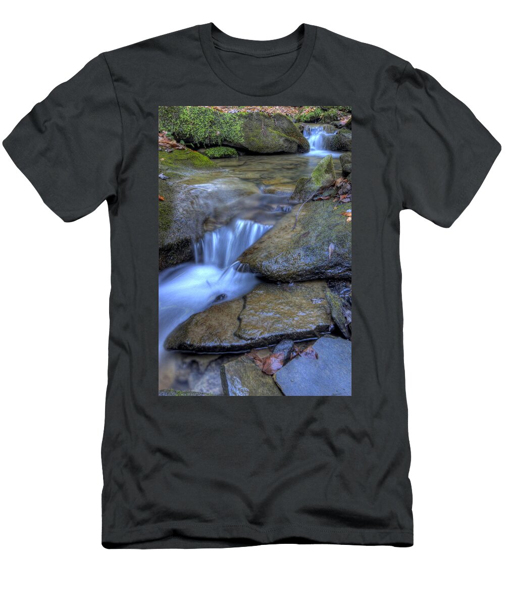 Feeder Creek Nature Scene David Dufresne T-Shirt