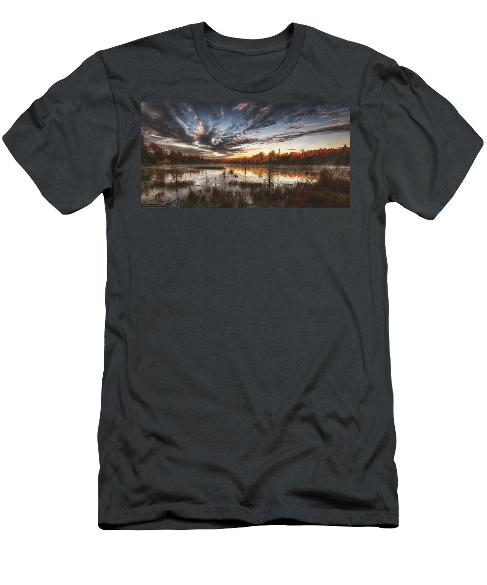 Fog Lifting on an Autumn Morning Joe Desousa T-Shirt