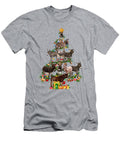 Funny Donkey Merry Christmas Tree Donkey Lover Farm Xmas Moncef Bobbie T-Shirt