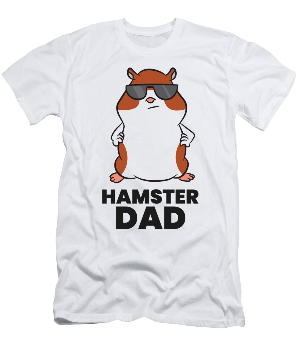 Hamster Dad Funny Hamster Papa Eq Designs T-Shirt
