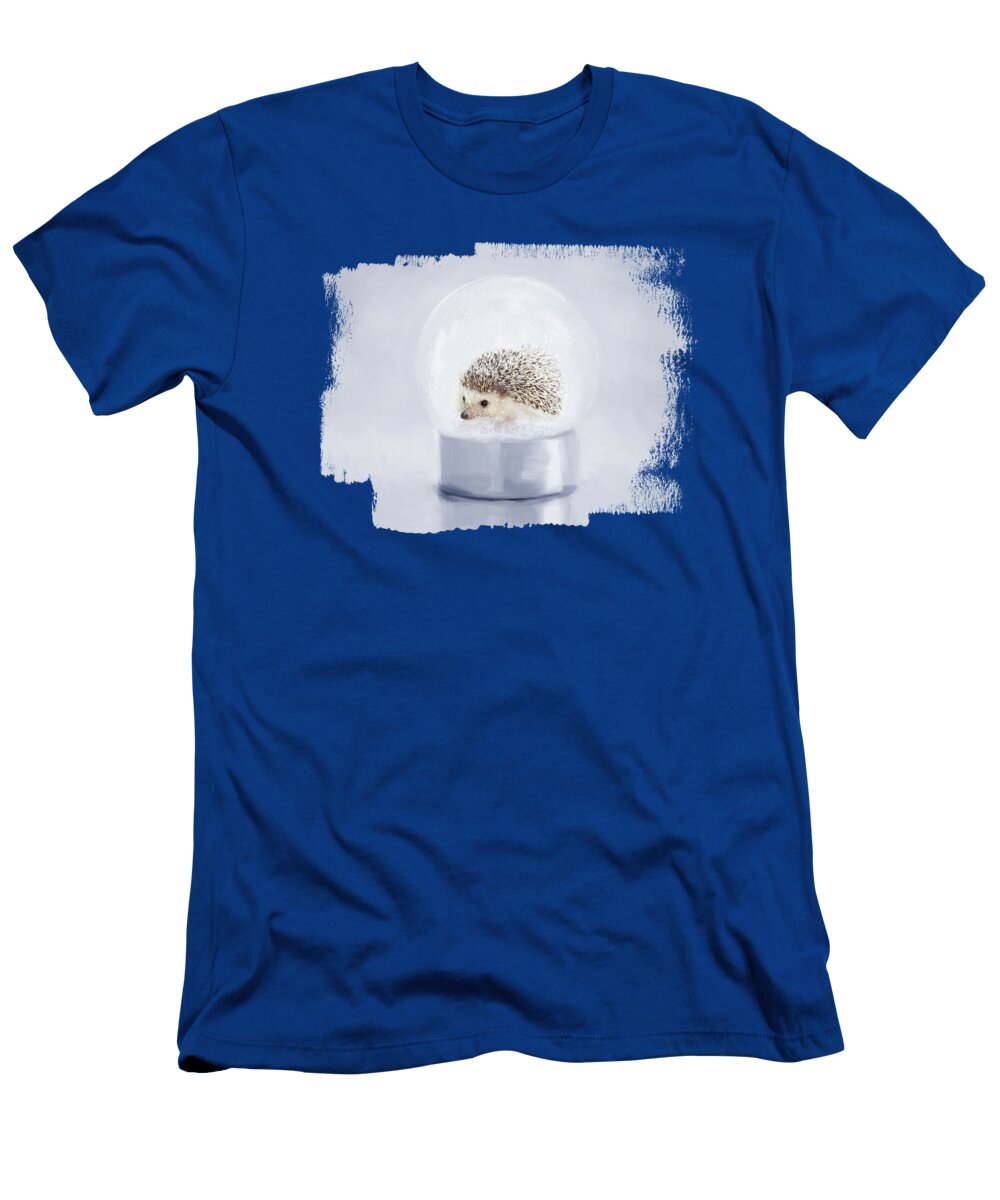 Hedgehog in a Snow Globe Elisabeth Lucas T-Shirt
