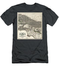 Los Angeles County California Vintage Road and Sectional Map 1900 Carol Japp T-Shirt