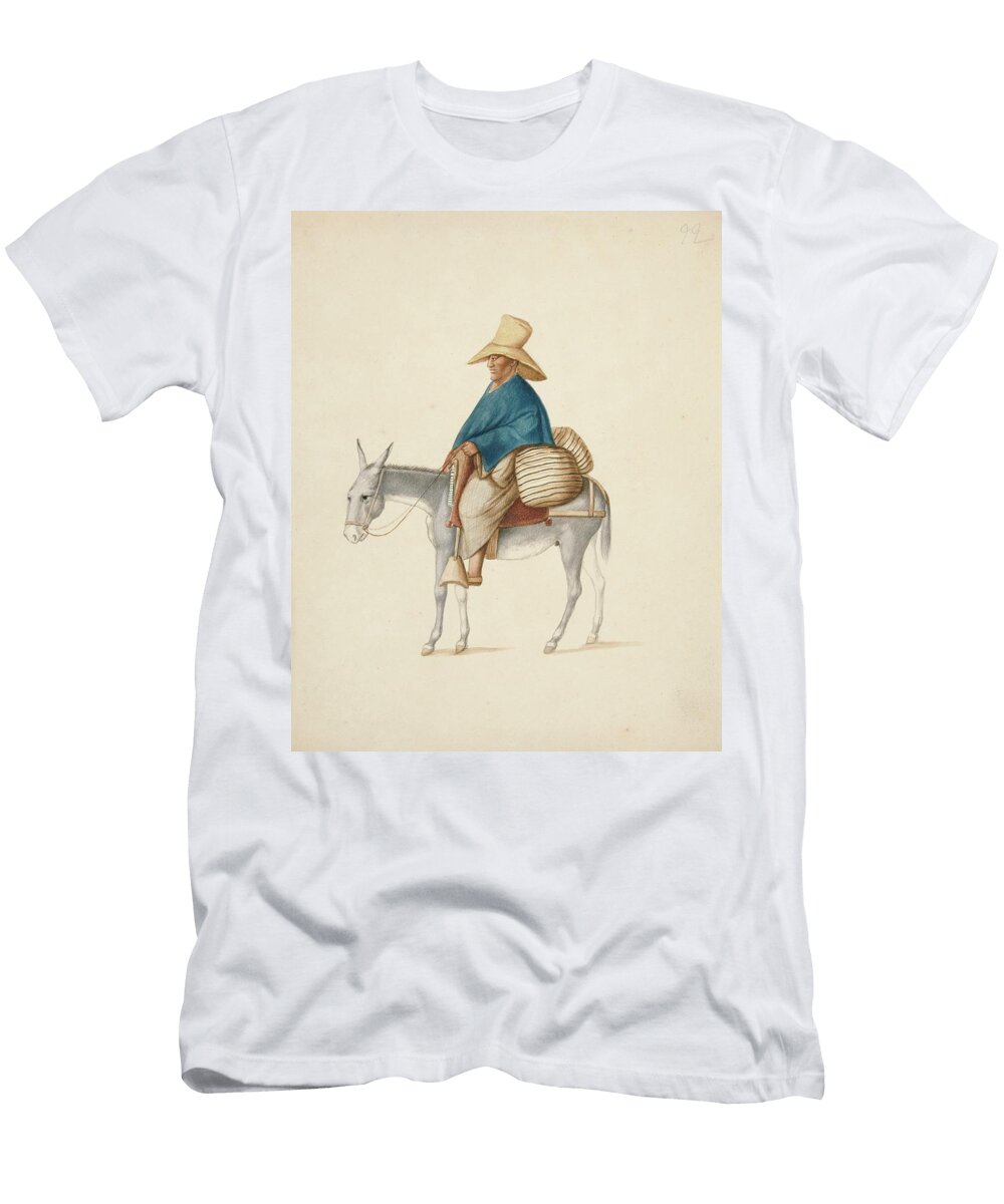 Man on Mule with Loaded Saddlebacks Francisco Fierro T-Shirt