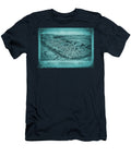 Monaca Pennsylvania Vintage Map Birds Eye View 1900 Blue Carol Japp T-Shirt