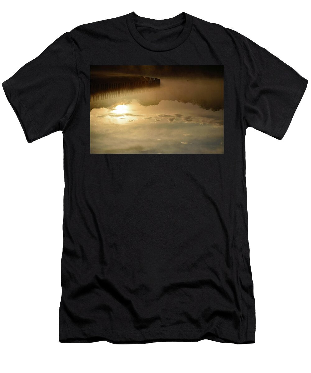 Morning Sky and Sun Water Reflection Johan Ferret T-Shirt