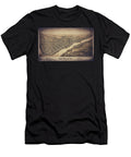 New Brighton Pennsylvania Historical Vintage Map Birds Eye View 1901 Sepia Carol Japp T-Shirt