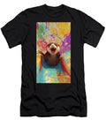 Playful Ferret on a Colorful Water Slide Cortez Schinner T-Shirt