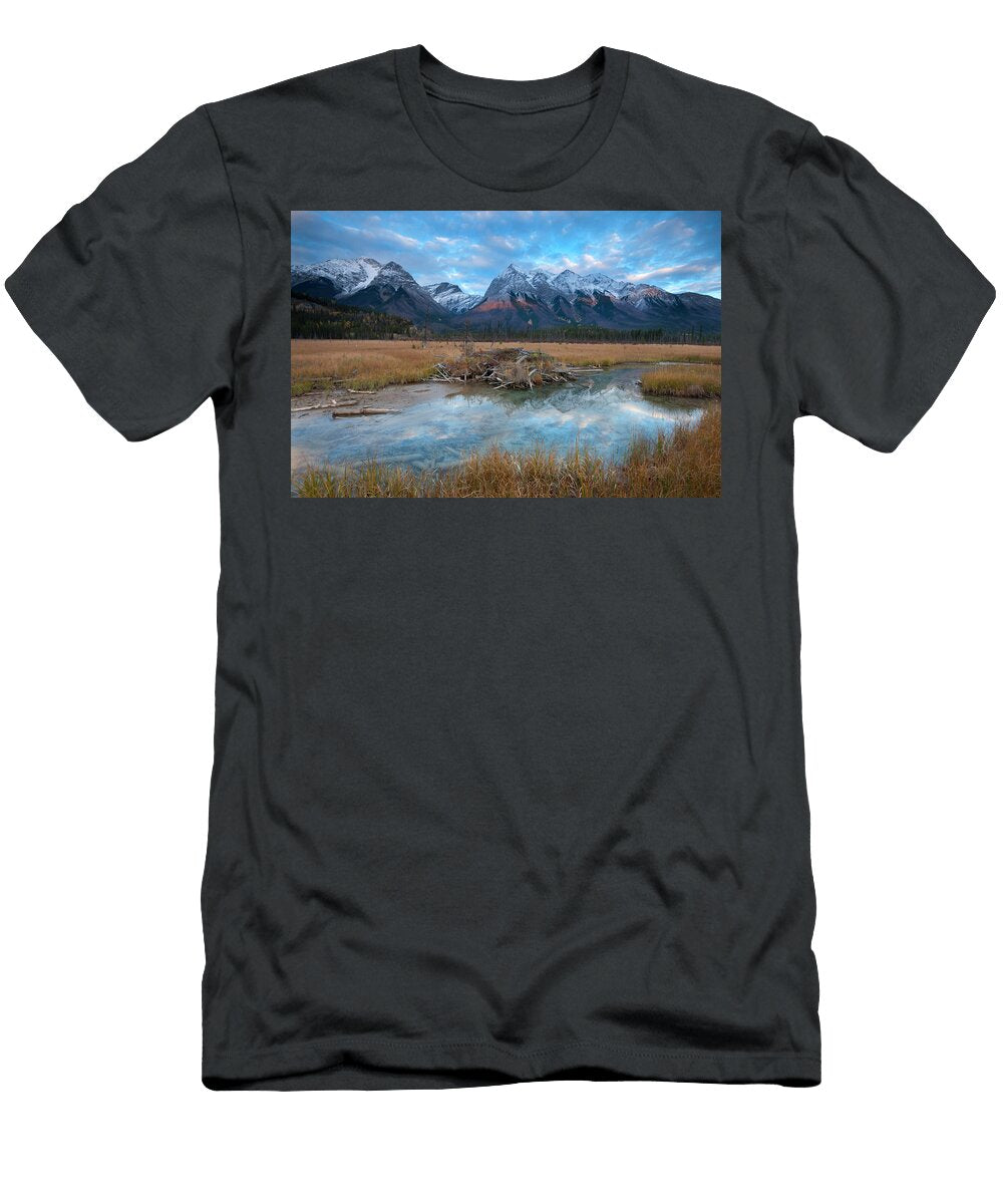 Scenery with Beaver Dam and Mount Vaux Peter Essick T-Shirt
