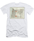 State of Oregon Historical Map 1889 Carol Japp T-Shirt