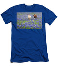 Texas Donkeys and Bluebonnets Texas Wildflowers Landscape Jon Holiday T-Shirt
