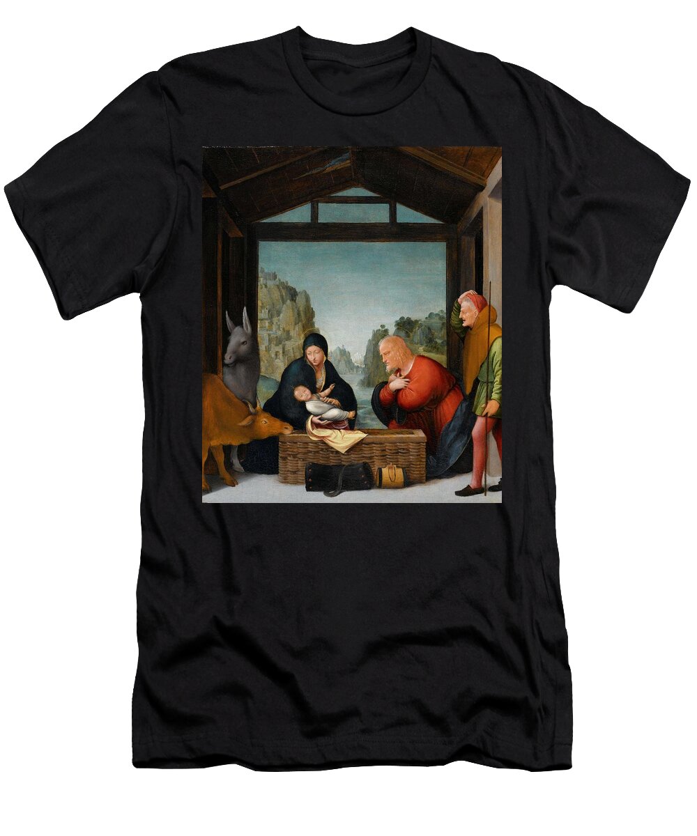 The Adoration of the Shepherds Bartolommeo Suardi Circle of T-Shirt