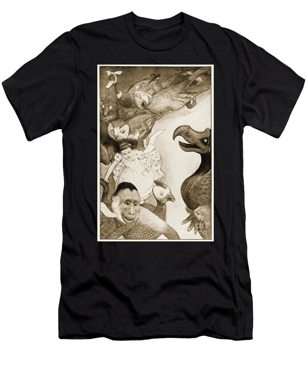 The Caucus Race Illustration for Lewis Carrolls Alices Adventures in Wonderland Peter Newell T-Shirt